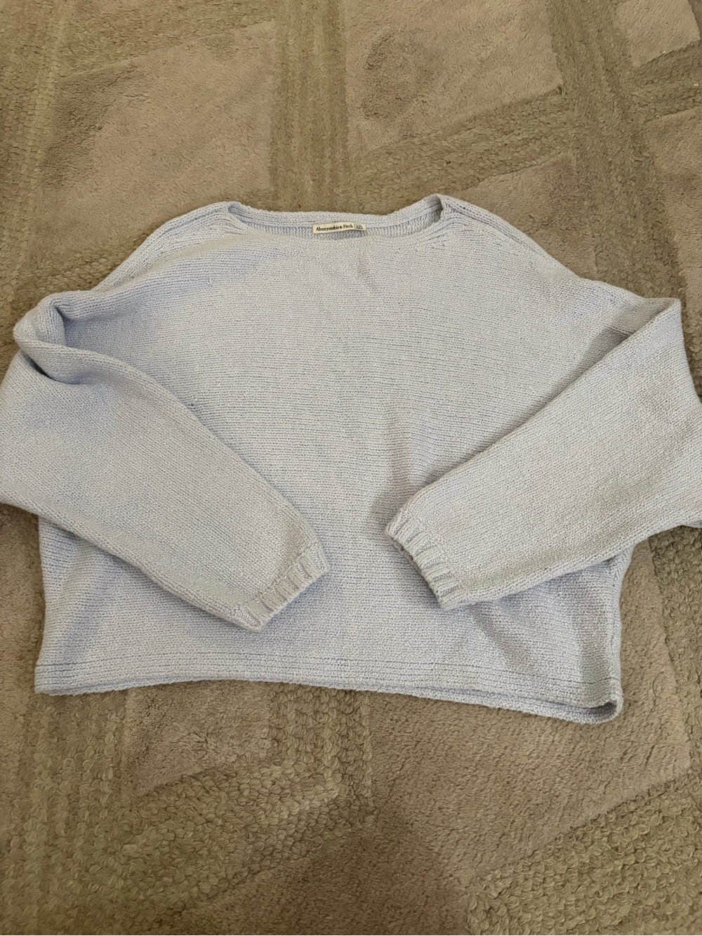 Abercrombie & Fitch Light Blue Crewneck Sweater